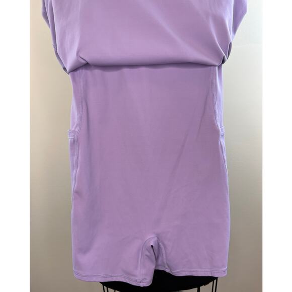 Women's Lilac Purple Activewear Tennis Dress Sports Nylon Built-in Shorts XS - Picture 3 of 7
